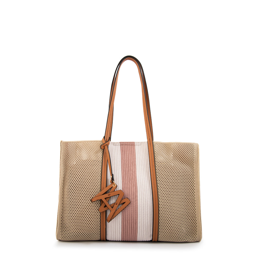 Bolso playa giuliana mediana beige