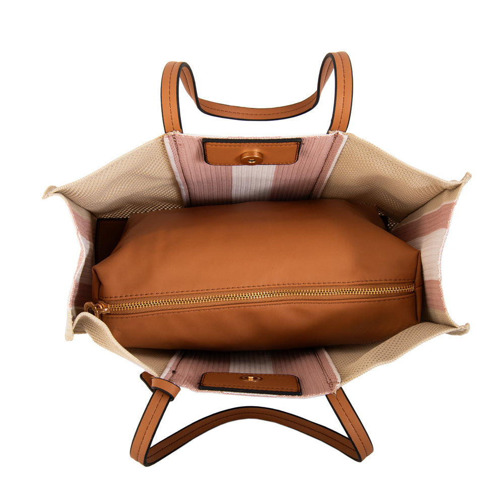 Bolso playa giuliana mediana beige