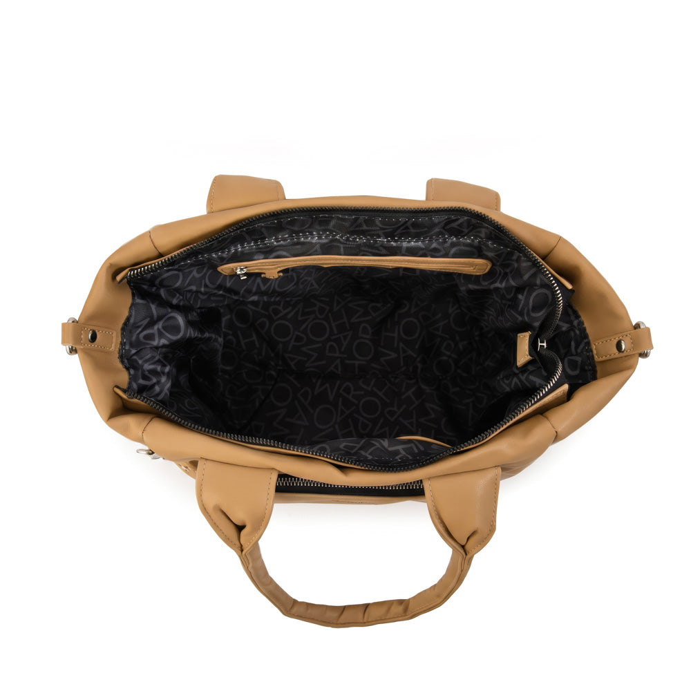 Cartera tote gelatto beige oscuro