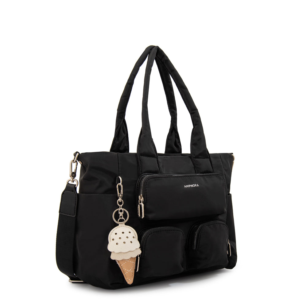 Cartera tote gelatto grande negro especial