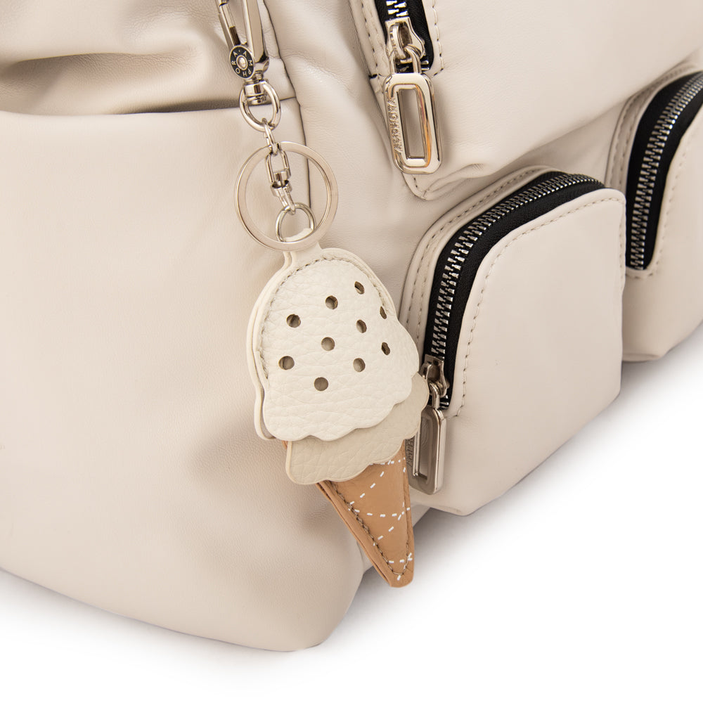 Cartera tote gelatto grande blanco crudo