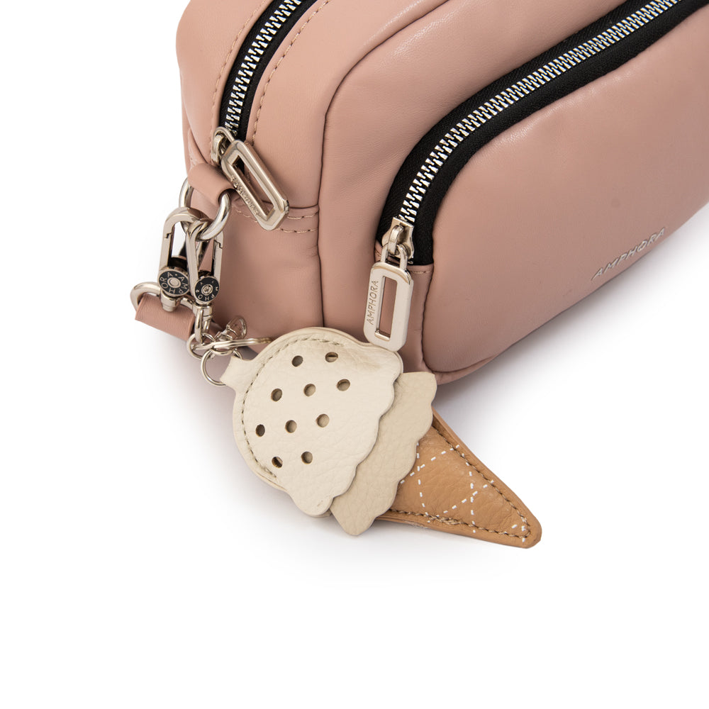 Cartera bandolera gelatto pequeña rosa viejo