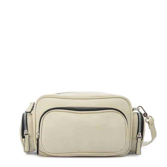Cartera Bandolera yanis pequeña blanco crudo
