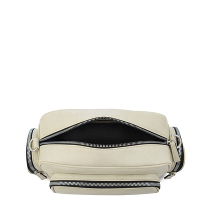 Cartera Bandolera yanis pequeña blanco crudo