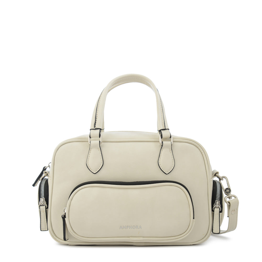 Cartera tote yanis mediana blanco crudo