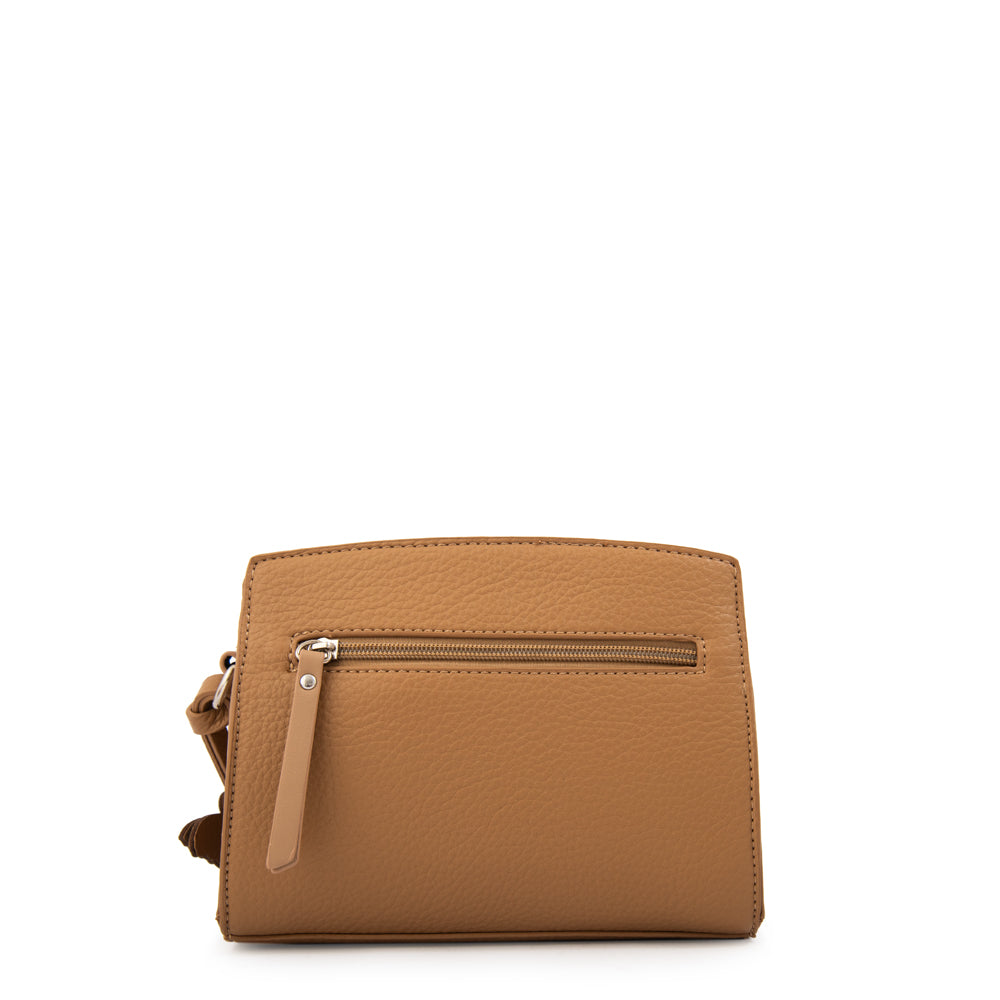 Cartera bandolera maripi pequeña camel