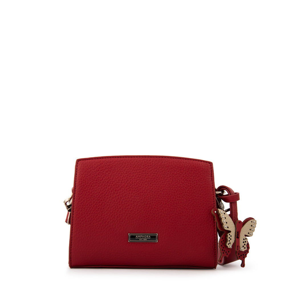 Cartera bandolera maripi pequeña rojo