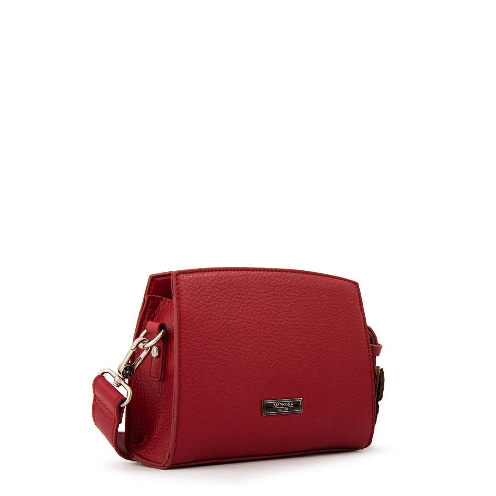 Cartera bandolera maripi pequeña rojo