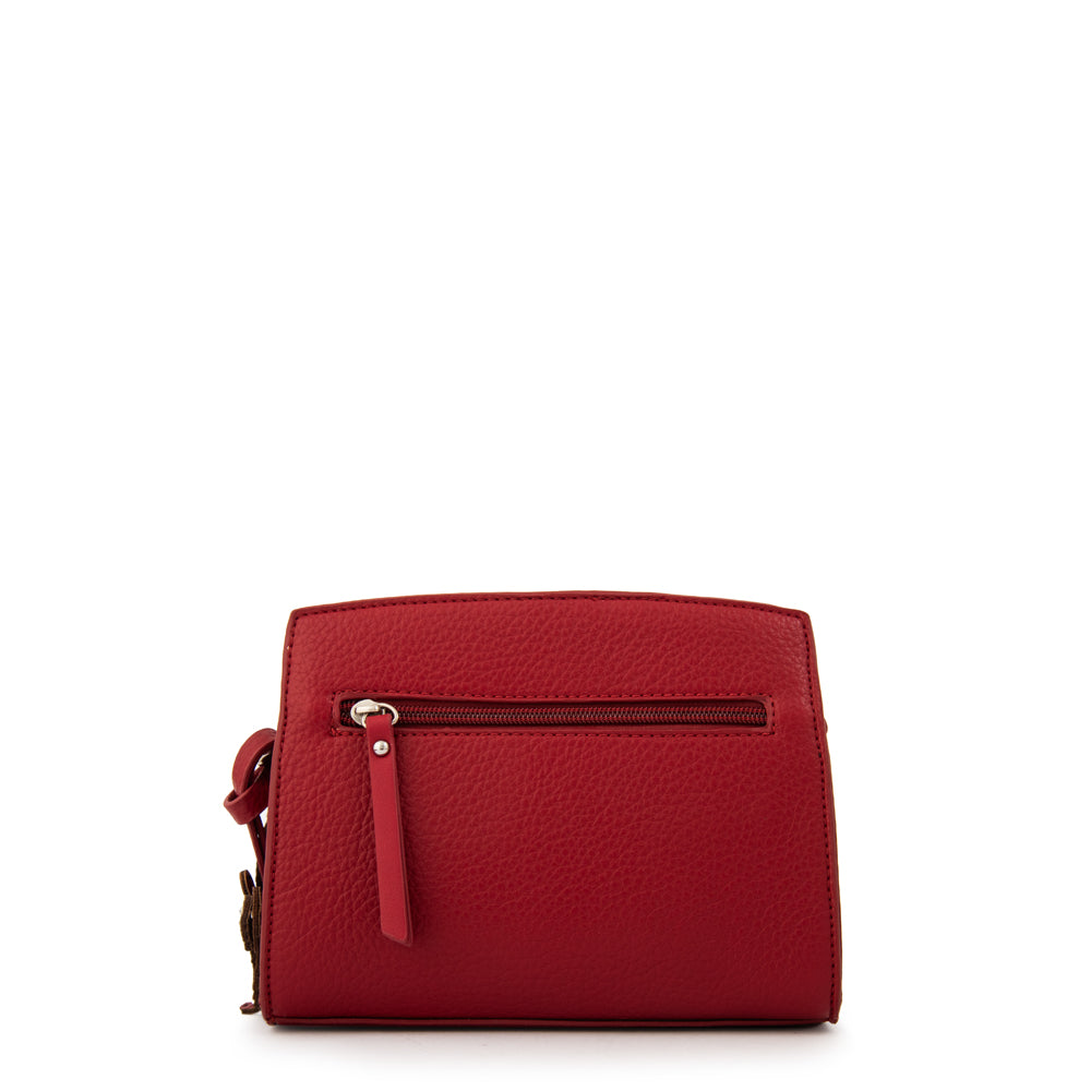 Cartera bandolera maripi pequeña rojo