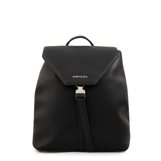 Mochila con tapa dayla mediana negro