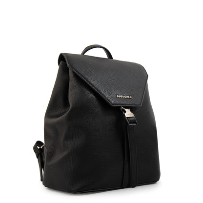 Mochila con tapa dayla mediana negro