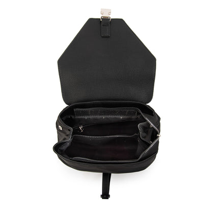 Mochila con tapa dayla mediana negro especial