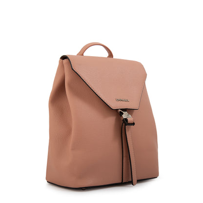 Mochila con tapa dayla mediana rosa viejo