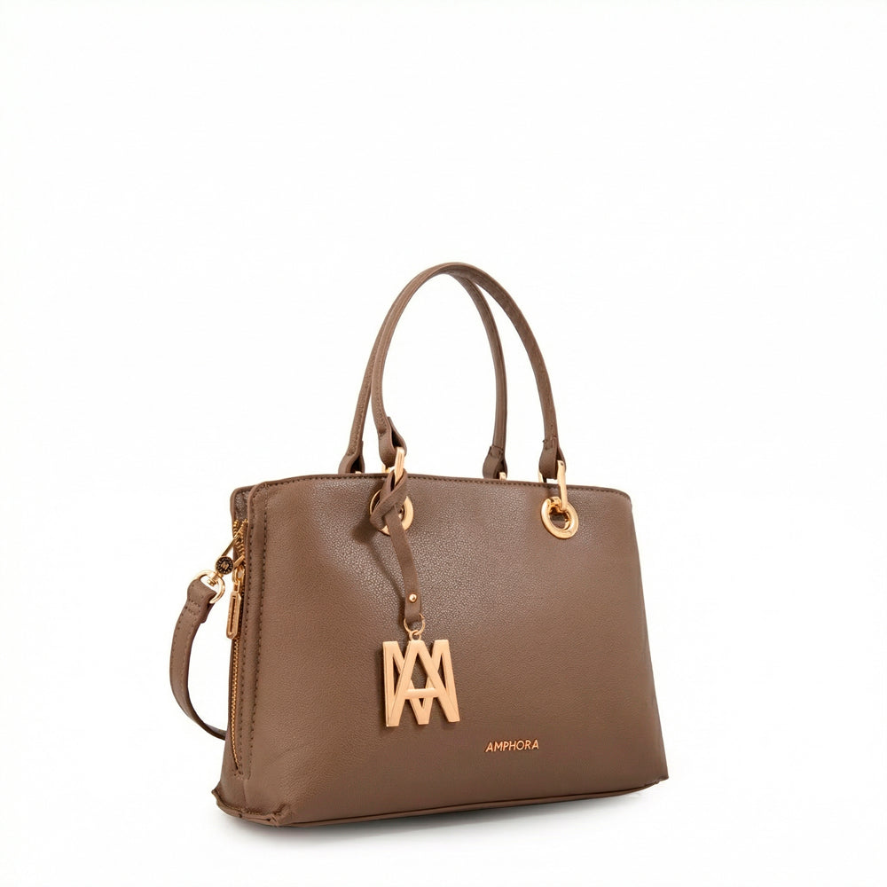 Cartera tote laia mediana taupe