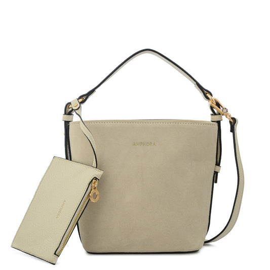 Cartera Bandolera renata mediana blanco crudo