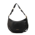 Cartera corte oval rocio mediana negro