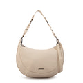 Cartera corte oval oval rocio mediana blanco crudo