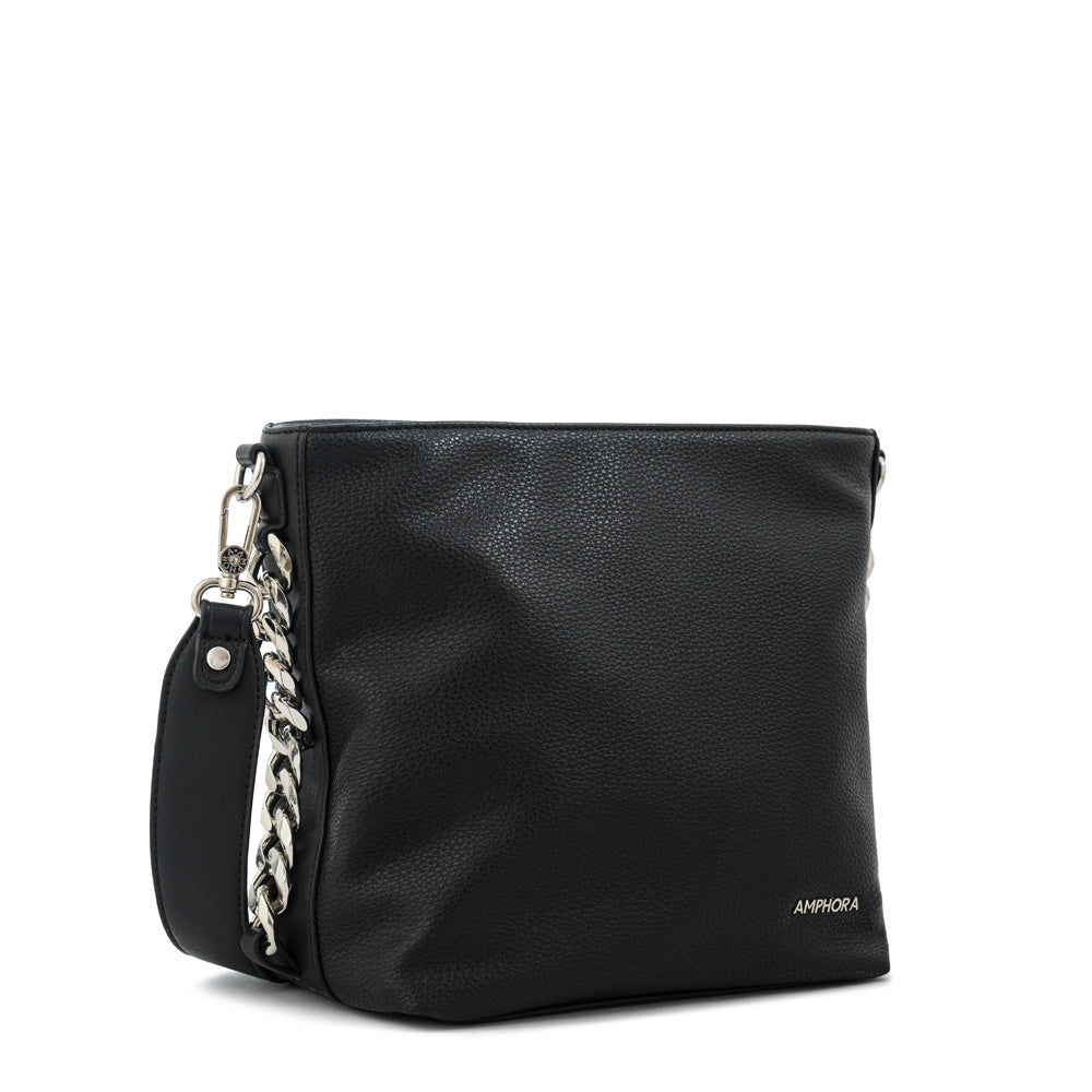 Cartera bandolera tiziana mediana negro
