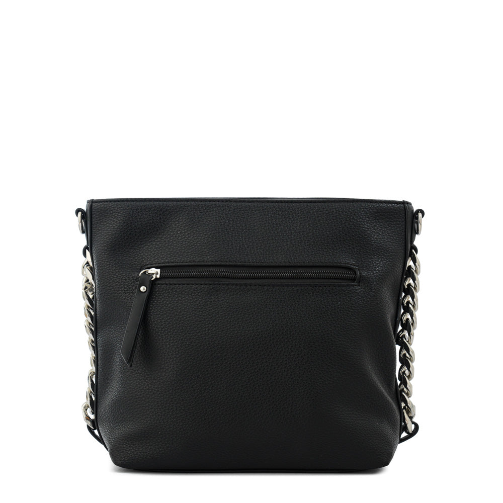 Cartera bandolera tiziana mediana negro