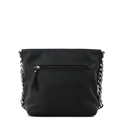 Cartera Bandolera tiziana mediana negro