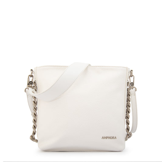 Cartera Bandolera tiziana mediana blanco