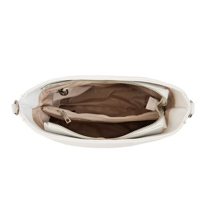 Cartera Bandolera tiziana mediana blanco