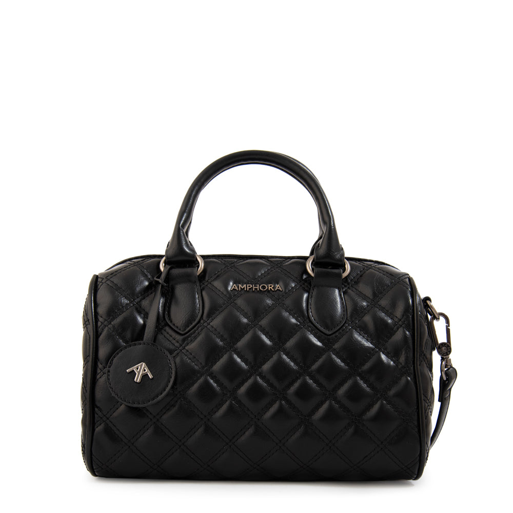 Cartera tote baul tamy mediana negro