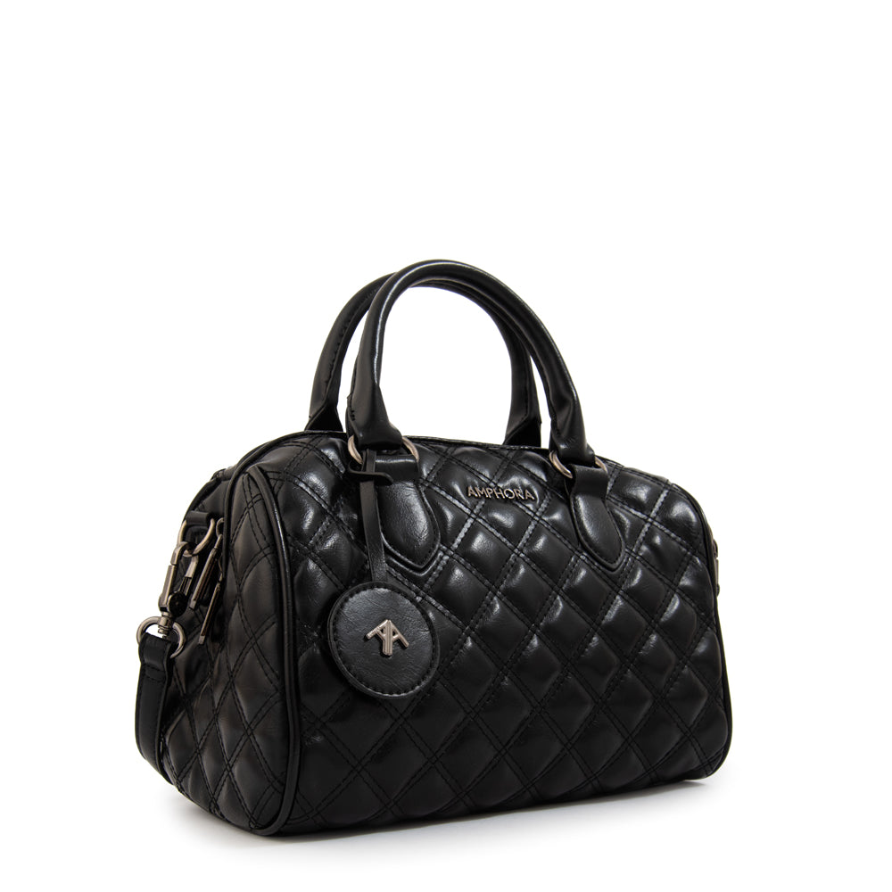 Cartera tote baul tamy mediana negro