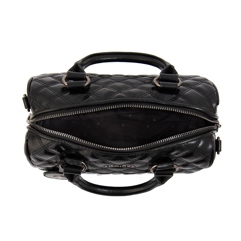 Cartera tote baul tamy mediana negro