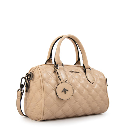 Cartera tote baul tamy mediana beige