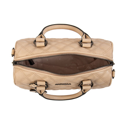 Cartera tote baul tamy mediana beige