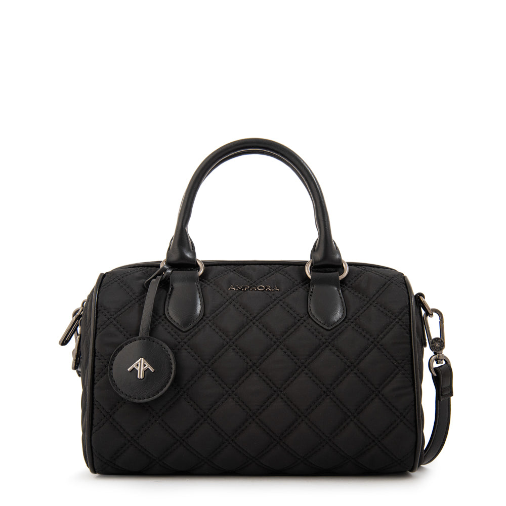 Cartera tote baul tamy mediana negro especial