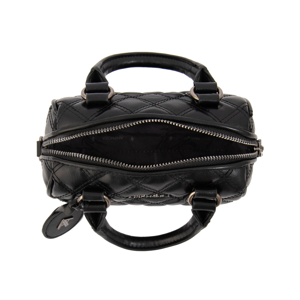 Cartera bandolera baul tamy pequeña negro