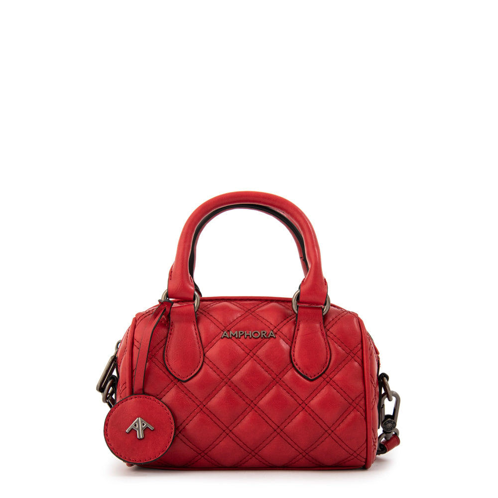 Cartera bandolera baul tamy pequeña rojo