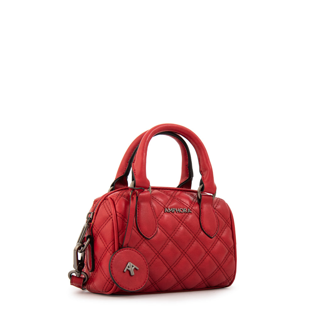 Cartera bandolera baul tamy pequeña rojo