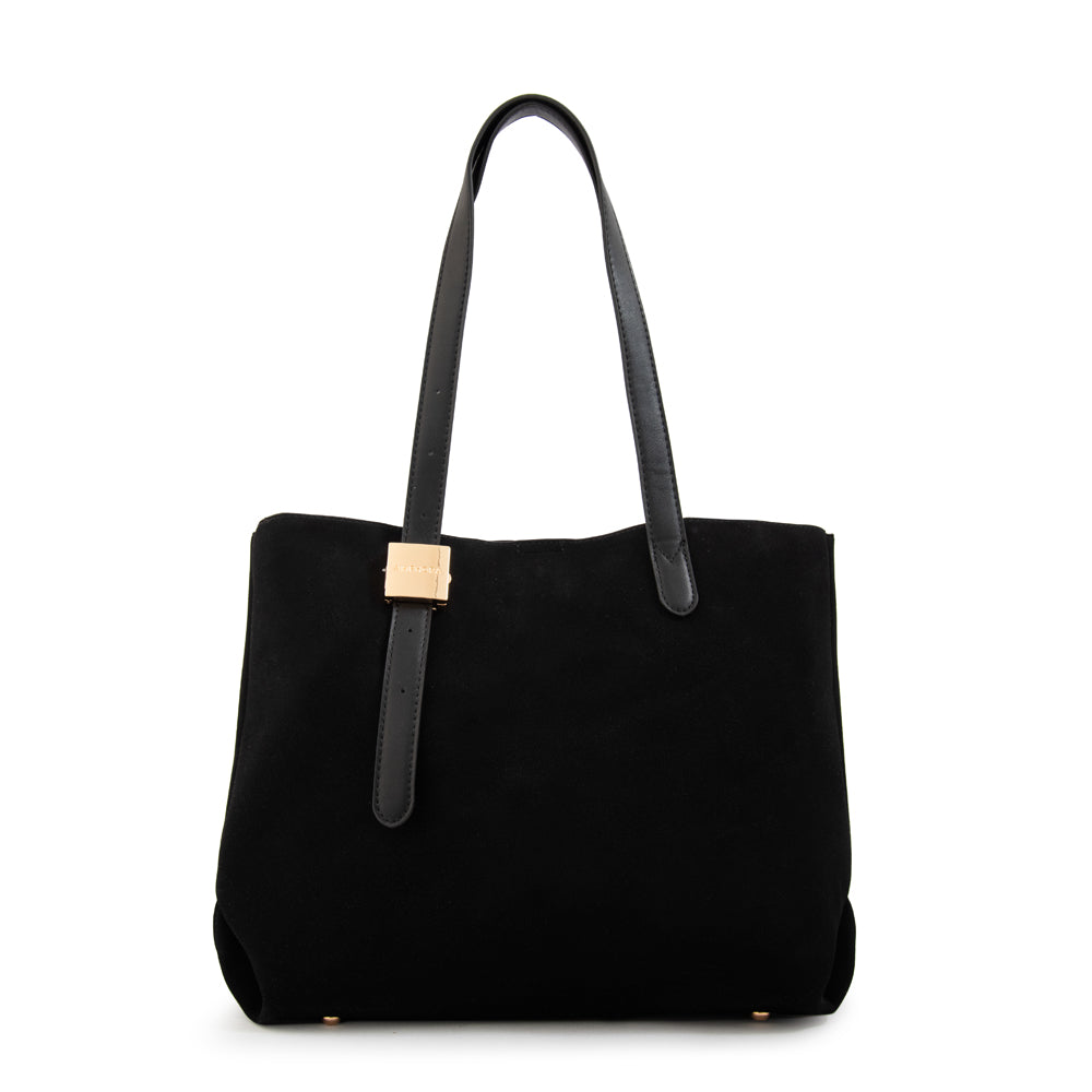 Cartera tote tres divisiones brisy grande negro