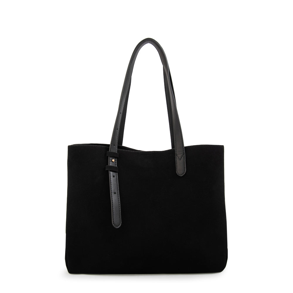 Cartera tote tres divisiones brisy grande negro