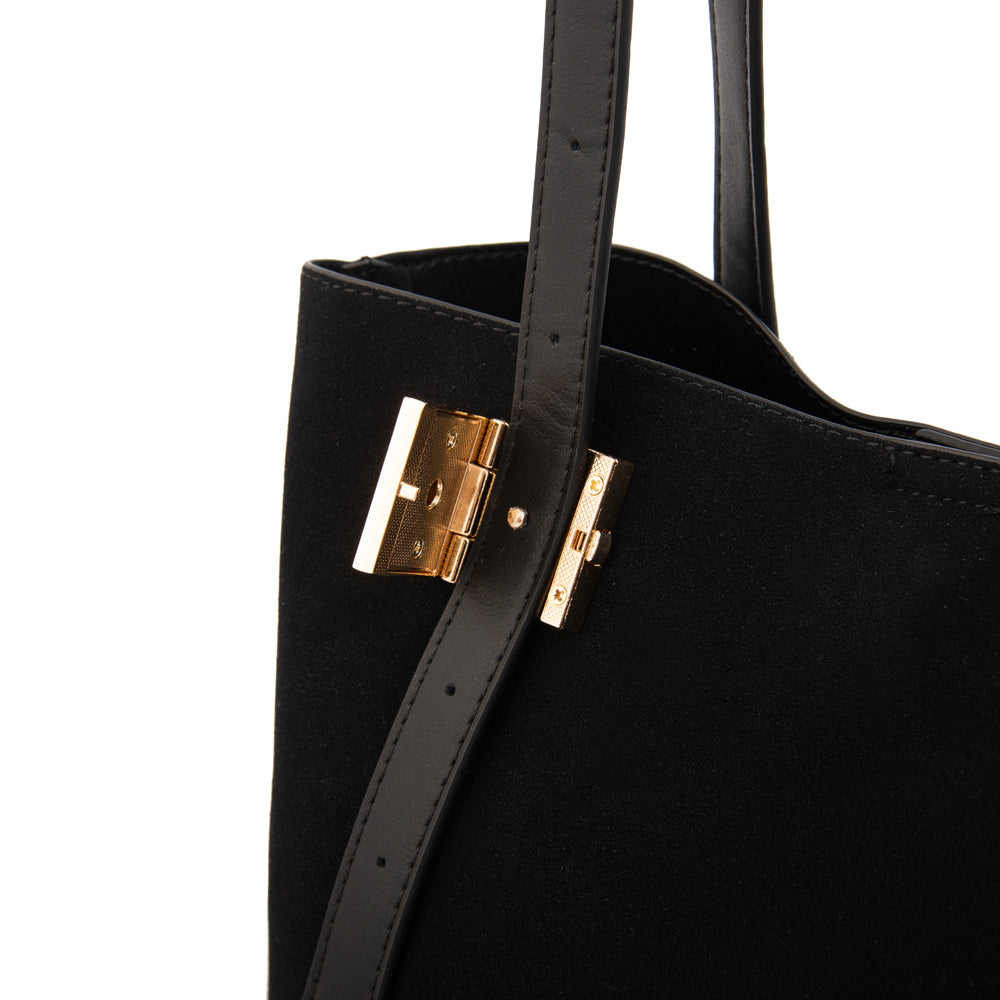 Cartera tote tres divisiones brisy mediana negro