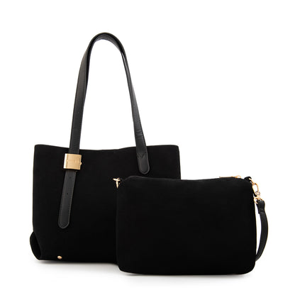 Cartera tote tres divisiones brisy mediana negro