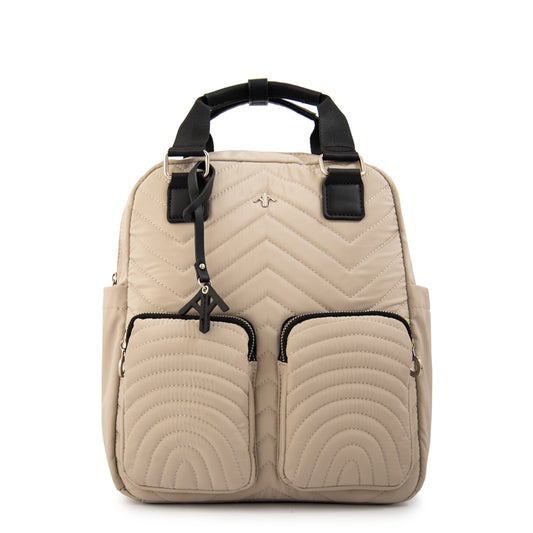 Mochila georgia mediana beige
