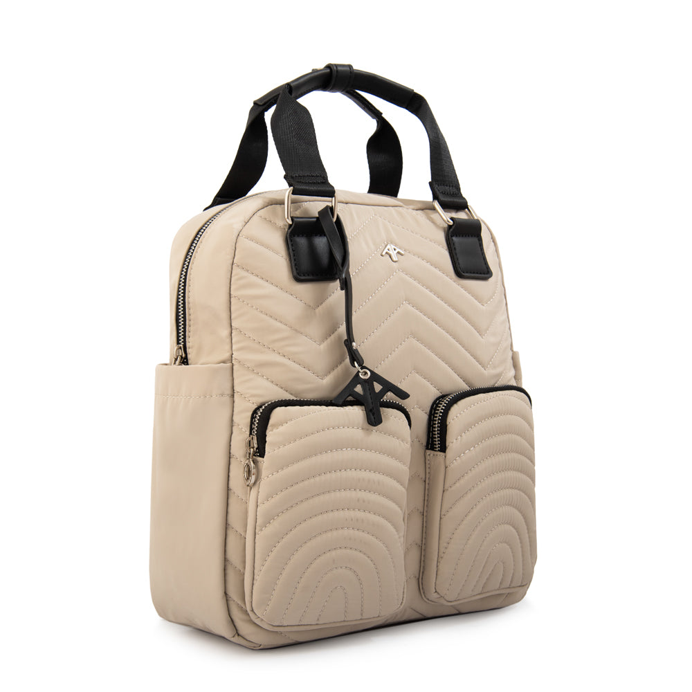 Mochila georgia mediana beige