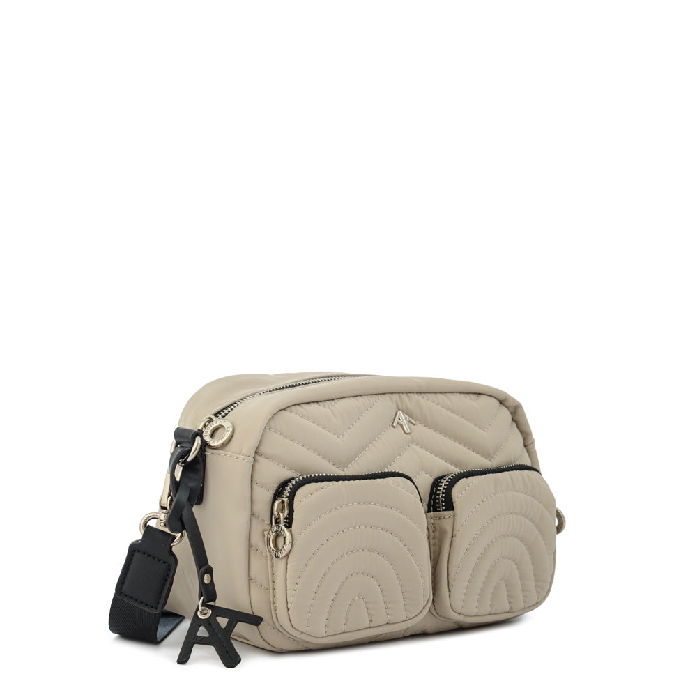 Cartera bandolera georgia pequeña beige