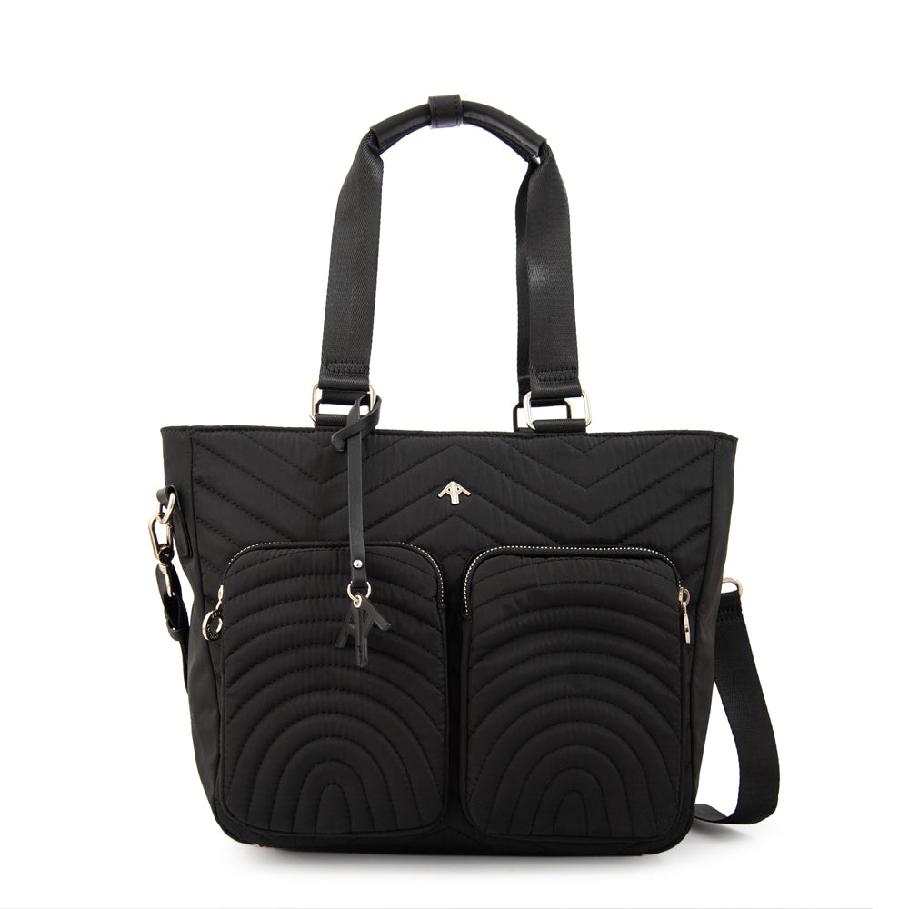 Cartera tote georgia grande negro