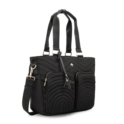 Cartera tote georgia grande negro