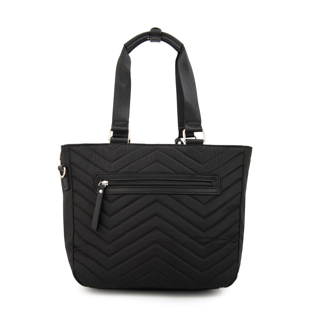 Cartera tote georgia grande negro