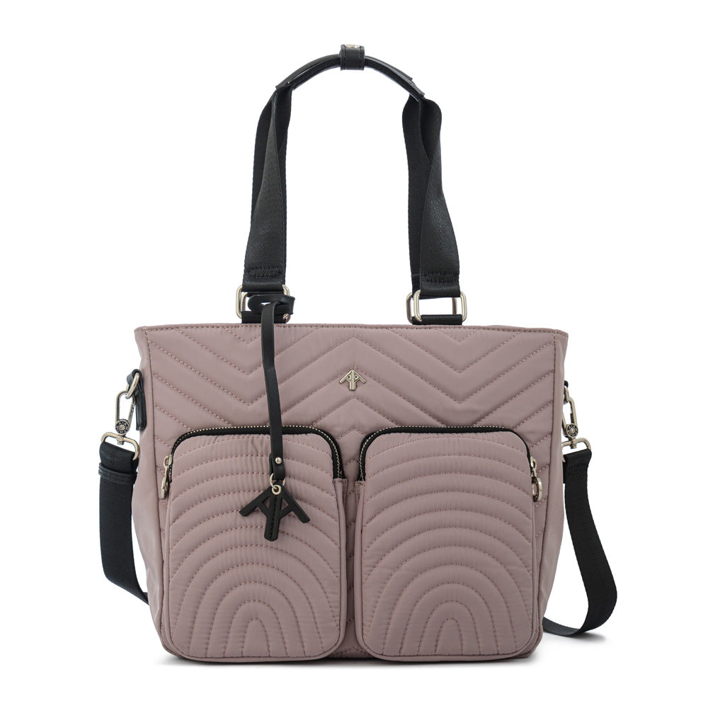 Cartera tote georgia grande rosa viejo