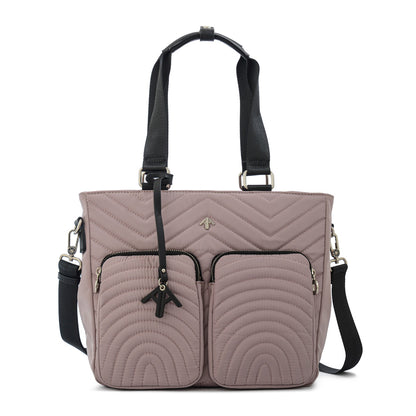 Cartera tote georgia grande rosa viejo