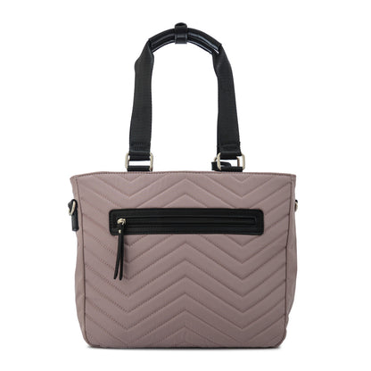 Cartera tote georgia grande rosa viejo