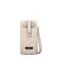 Cartera bandolera porta celular beatriz pequeña blanco crudo