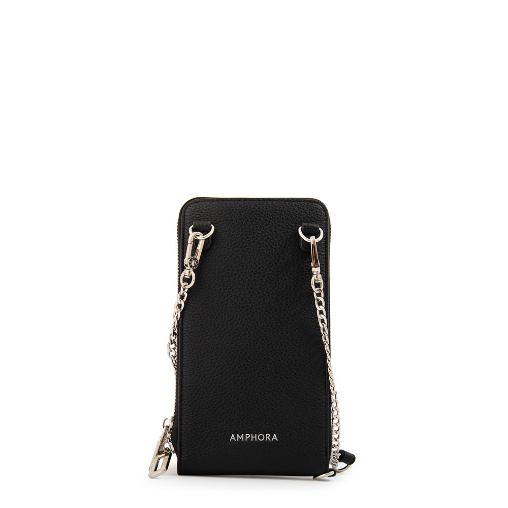 Cartera bandolera porta celular rocy pequeña negro
